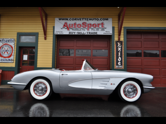 1959 Chevrolet Corvette Inca Silver Red Interior Beautifully Restored Road 48156 1959 Chevrolet Corvette Inca Silver Red Interior Beautifully Restored Road