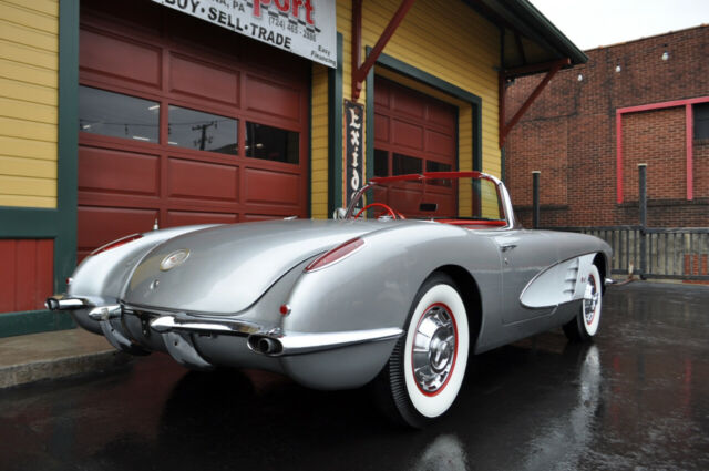 1959 Chevrolet Corvette Inca Silver Red Interior Beautifully Restored Road - photo 3