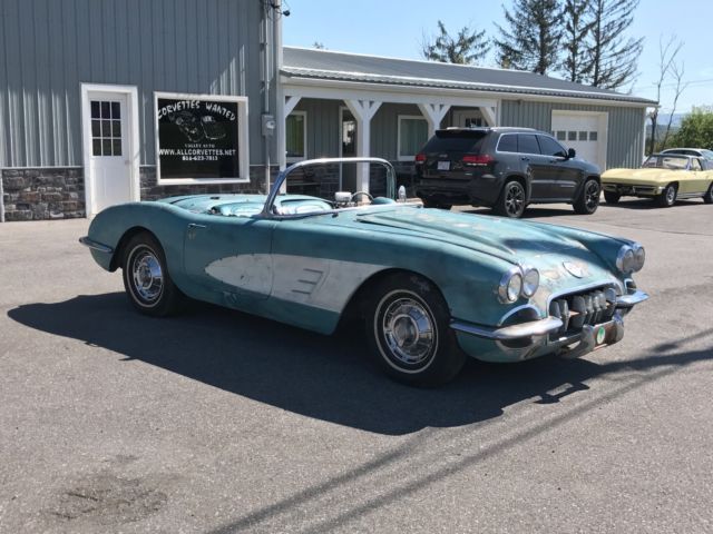 1959 Chevrolet Corvette RARERealCrownSapphire/Turq*#sMatch283ci/230hp*Auto 1959 Chevrolet Corvette RARERealCrownSapphire/Turq*#sMatch283ci/230hp*Auto