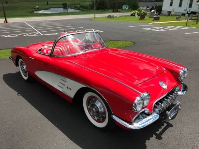 1959 Chevrolet Corvette Red/Red*DualQuad*245hp*4Spd*2x4s*L@@K*BeautifulC1* - photo 4