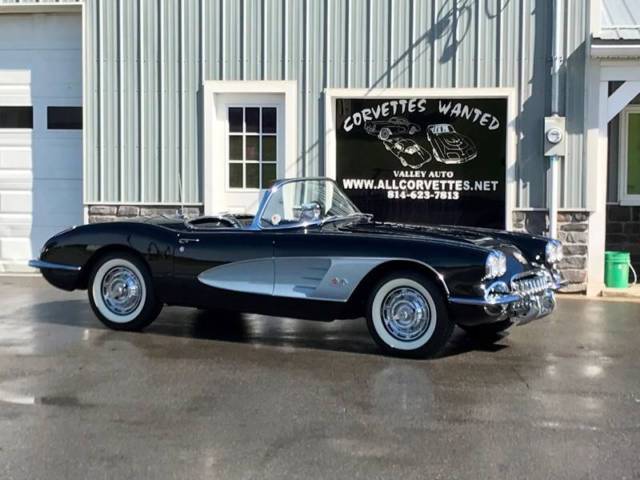 1959 Chevrolet Corvette Triple Black Correct #s match 283ci/230hp Manual - photo 2
