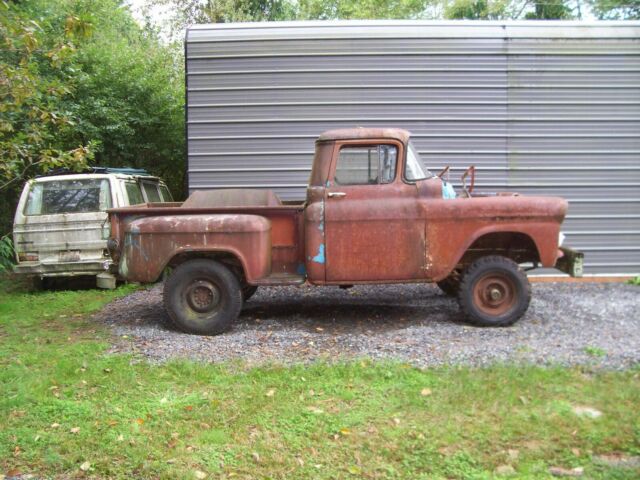 1959 chevrolet shortbed stepside napco 4x4 project like apache 1956 nomad rusty 1959 Chevrolet Other Pickups