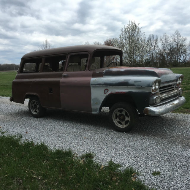1959 CHEVROLET TRUCK 3100 suburban PATINA 1955 1956 1957 1959 PROJECT 1959 Chevrolet Other Pickups 3100