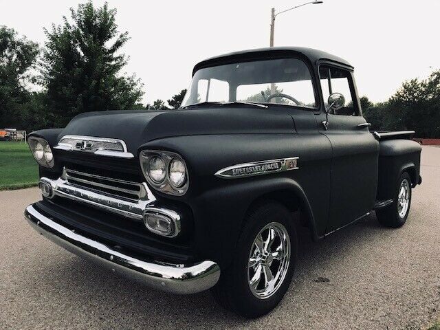 1959 Chevy 3100 Apache big black glass 350 & 700R4 trans daily driver excellent 1959 Chevrolet Other Pickups Apache