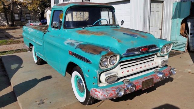 1959 chevy apache 1/2 FLEETSIDE V-8 Oakland Ca. built 1959 Chevrolet Other Pickups NICE