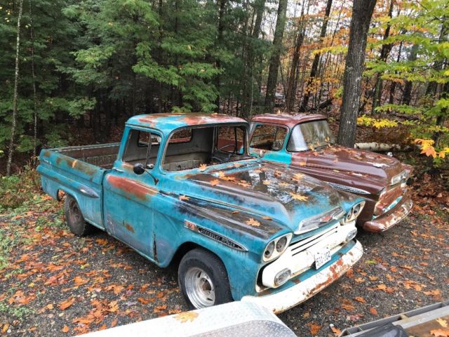 1959 Chevy Apache Shortbed Fleetside amazing patina very SOLID 19590000 Chevrolet Other Pickups