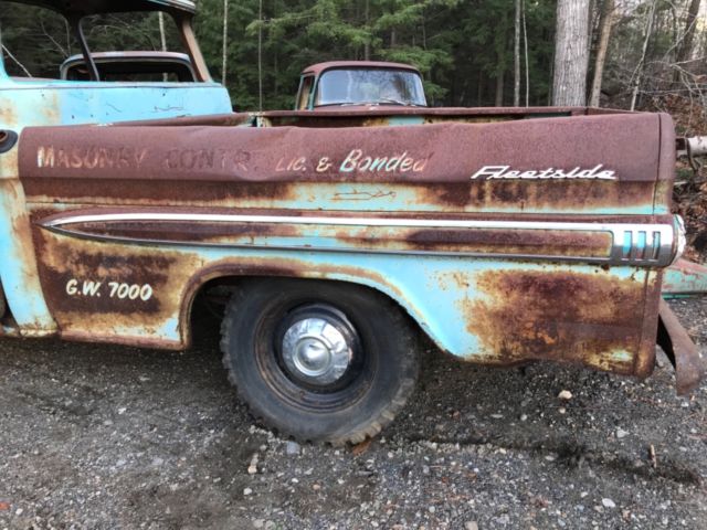 1959 Chevy Apache Shortbed Fleetside Big window with rare bed trim 1959 Chevrolet Other Pickups