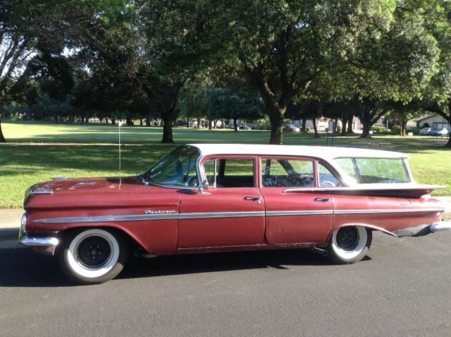 1959 Chevy Chevrolet Parkwood Station Wagon Maroon Car Vintage Rat Rod ledsled 1959 Chevrolet Other