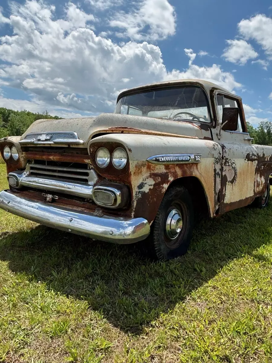 1959 Chevy Truck, Big Back Window, Apache Fleet Side, Double Deluxe, Project 1959 Chevrolet Apache