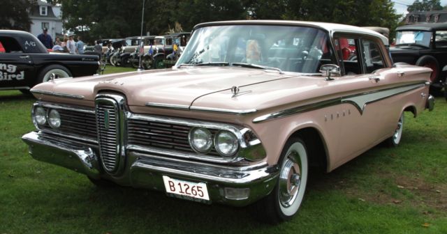 1959 Edsel Ranger 4-door, LOW Miles, Pink/White, New Correct Interior 1959 Edsel Ranger 4-door sedan