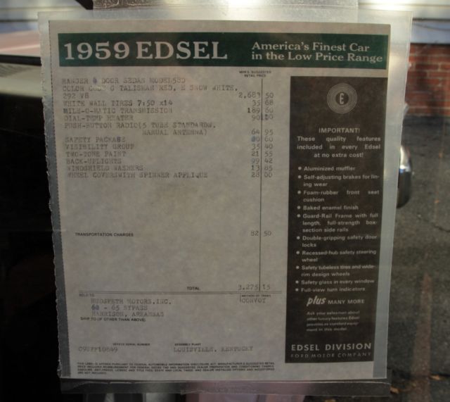 1959 Edsel Ranger 4-door sedan - photo 10