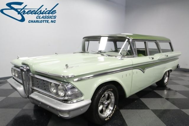 1959 Edsel Villager 3084 Miles Mist Green Station Wagon 332 CI V8 3 Speed Autom 1959 Edsel Villager --