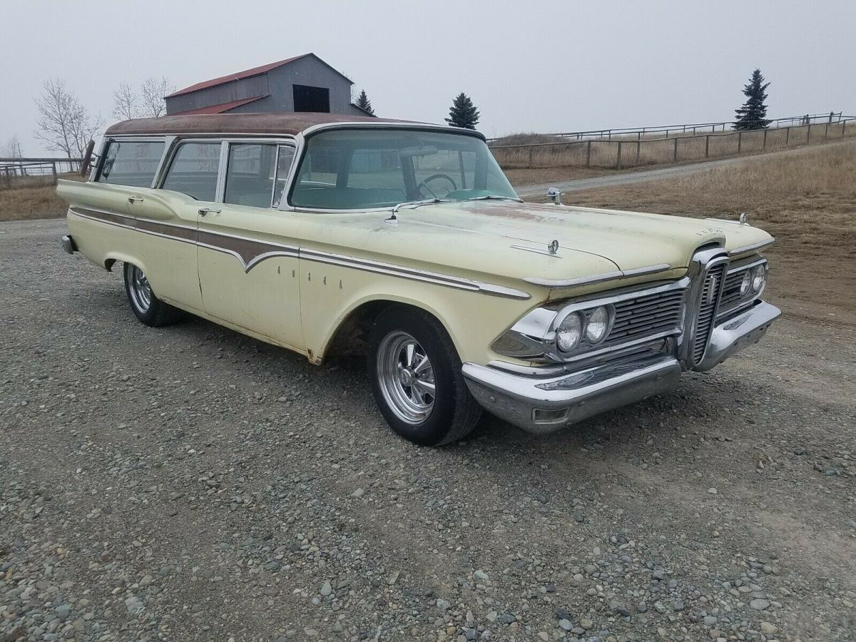 1959 EDSEL VILLAGER STATION WAGON: SOLID BODY, 99% RUST FREE, FORD V8, COMPLETE. 1959 Edsel Villager wagon