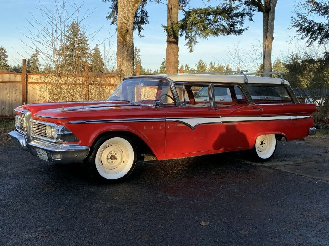 1959 Edsel Villager Wagon 91K ORIGINAL MILES ORIGINAL SOLID buy it now $15000 1959 Edsel Villager Villager