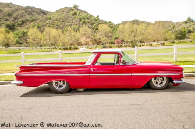 1959 El Camino with air bags and 327 with 4 speed. Beautiful condition!!! 1959 Chevrolet El Camino