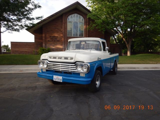 1959 F100 "Buy it now" and I will pay up to $1200.00 for shipping. 1959 Ford F-100 Custom Cab