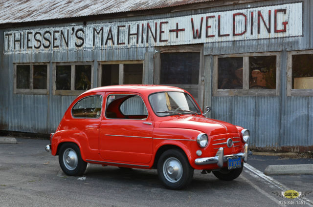 1959 FIAT 600 - BEAUTIFUL CA. #'s MATCHING SUICIDE DOOR - LOOKS & RUNS GREAT! 1959 Fiat 600 SUICIDE DOOR COUPE