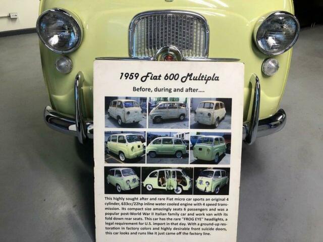 1959 Fiat Other FIAT 600 MULTIPLA FULLY RESTORED /133 MILES - photo 2
