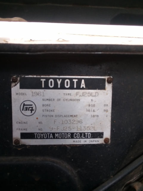 1959 Toyota Land Cruiser Original w/Covers - photo 2