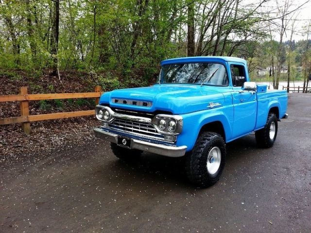 1959 Ford F-100 Custom Pick Up Truck 1959 Ford F-100