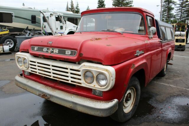 1959 Ford F-100 F100 Pick Up Truck Engine Runs 1959 Ford F-100
