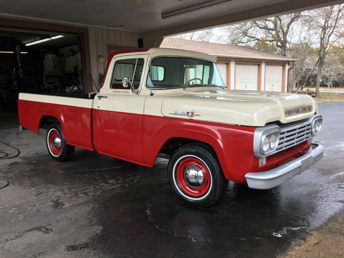 1959 Ford F-100 Factory Power Steering 292 V8 auto 1959 Ford F-100 Style Side