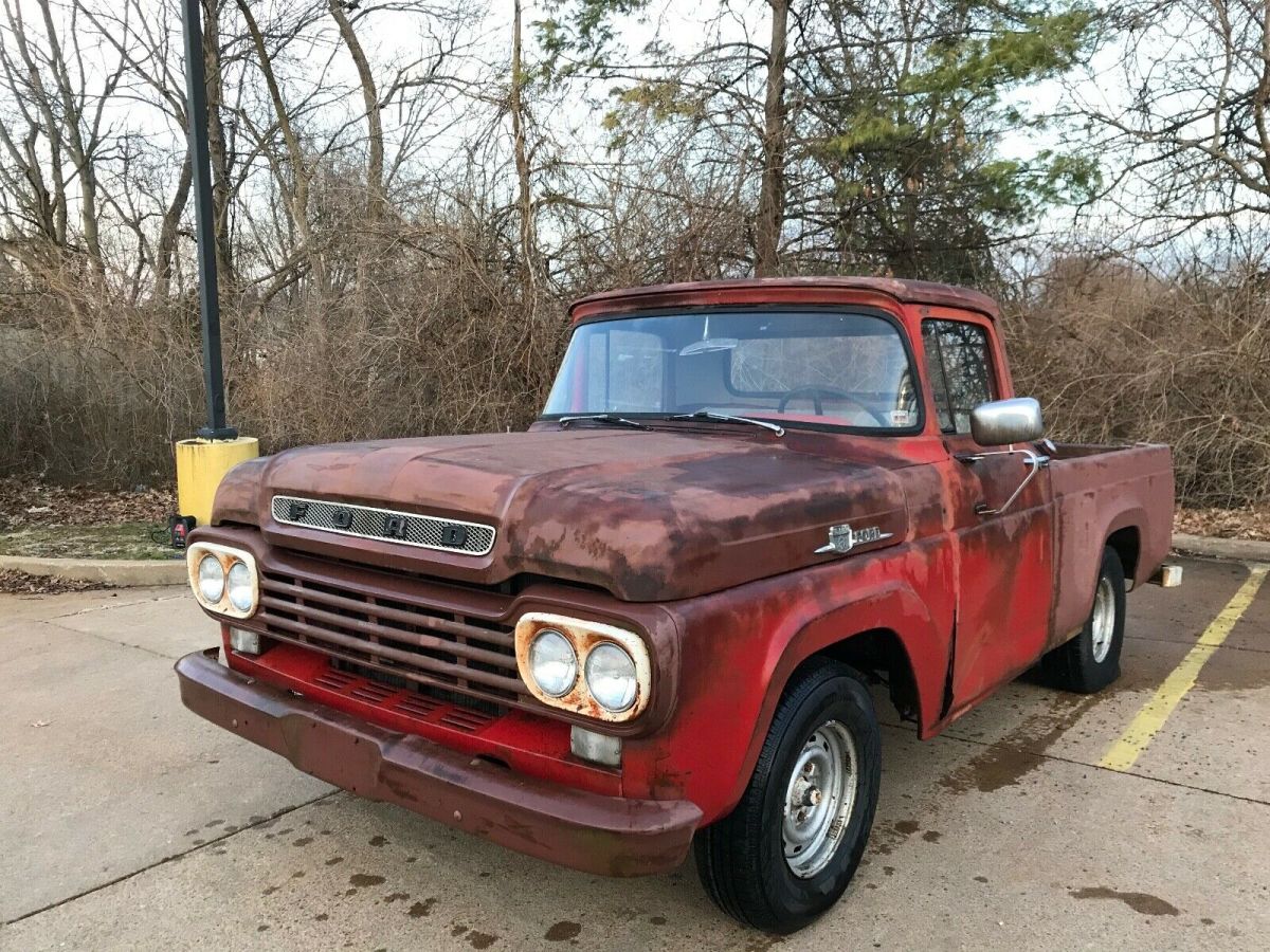 1959 Ford F-100 Pick up truck,needs restoration for parts or restore,Clean title 1959 Ford F-100 F-100 pick up