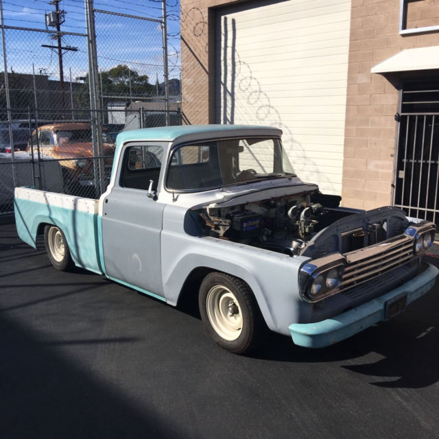 1959 ford f-100 short bed styleside hot rod rat rod truck 1959 Ford F-100 styleside