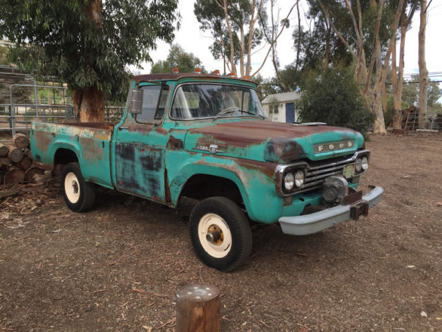 1959 Ford F100 4x4 Custom Cab 1959 Ford F-100 Custom Cab