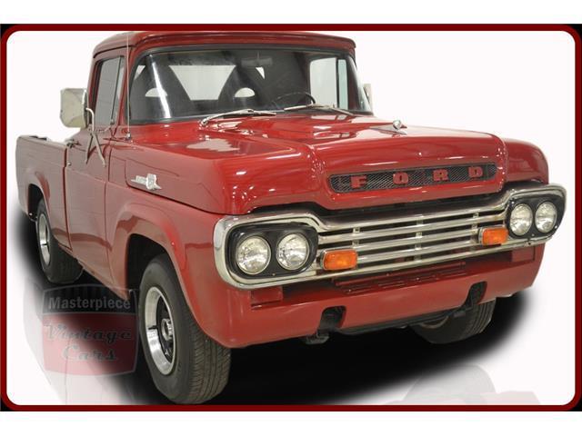 1959 Ford F100 Pickup 60033 Miles Red 350ci 8Cyl Turbo 350 Automatic 1959 Ford F-100 Pickup