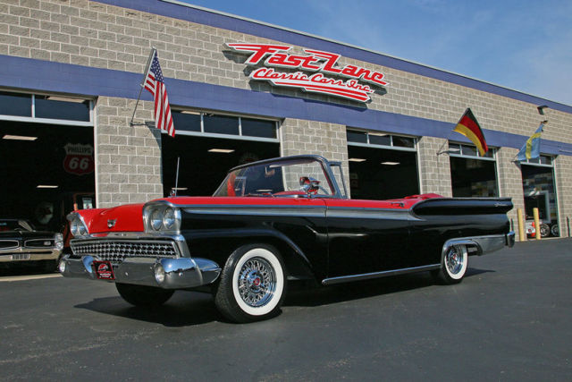 1959 Ford Fairlane 500 Galaxie Convertible Chrome Wire Wheels 1959 Ford Fairlane
