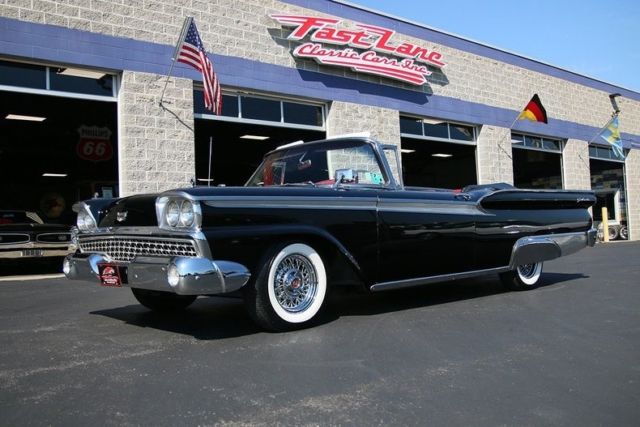 1959 Ford Fairlane 500 Galaxie Convertible Correct Black Car Factory A/C 1959 Ford Fairlane Factory A/C