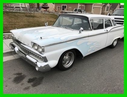 1959 Ford Fairlane Custom 300 Used 390 V8, Automatic Coupe, No Rust, A/C, 1959 Ford Fairlane