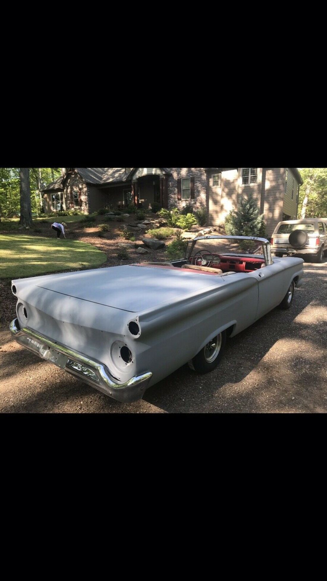 1959 Ford Galaxie Skyliner Convertible Red RWD Manual retractable hardtop 1959 Ford Galaxie Skyliner retractable hardtop