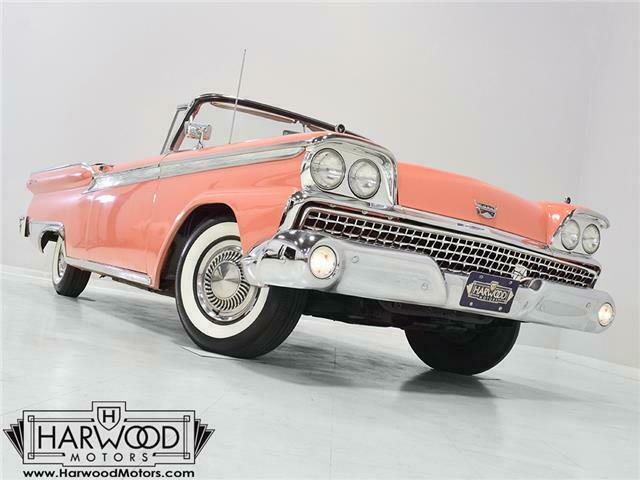 1959 Ford Galaxie Sunliner 641 Miles Geranium Red 332 cubic inch V8 3-speed au 1959 Ford Galaxie --