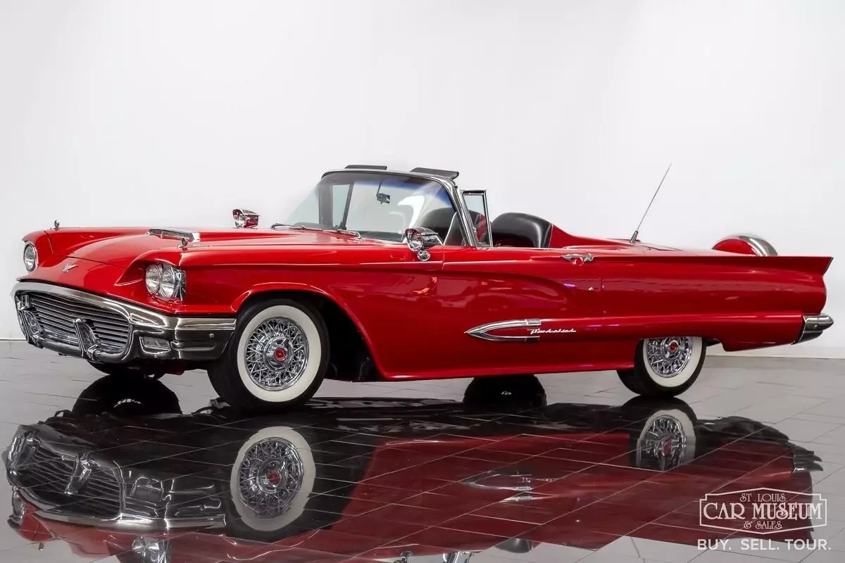 1959 Ford Thunderbird, Torch Red with 482 Miles available now! 1959 Ford Thunderbird