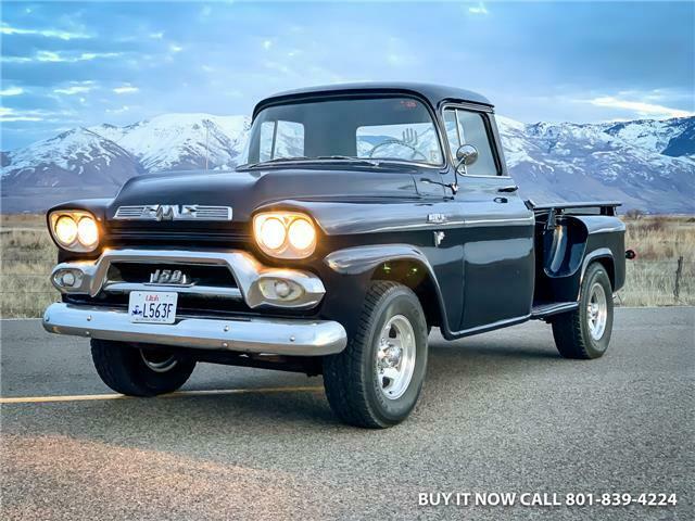 1959 GMC 150, LONG BED STEP SIDE STRAIGHT SOLID METAL ORIGINAL V8 4-SPEED MANUAL 1959 Chevrolet C-10 1959 GMC 150 3100 LONG BED STEPSIDE LS SWAP OPTION