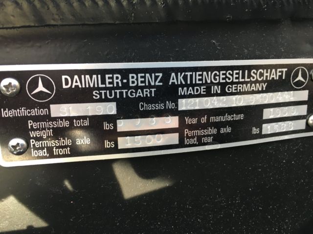 1959 Mercedes-Benz 190-Series SL - photo 11