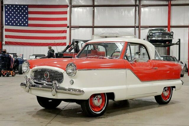 1959 Nash Metropolitan 1500 Series IV 0 Oriental Red / Frost White Coupe 4-Cylin 1959 Nash Metropolitan 1500 Series IV