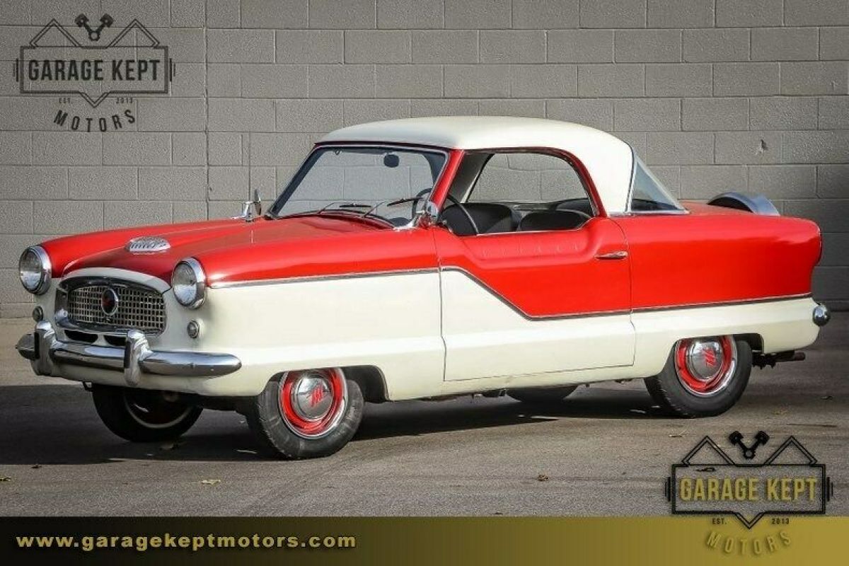 1959 Nash Metropolitan Red & White Coupe 1.5L 4-Cylinder 12997 Miles 1959 Nash Metropolitan