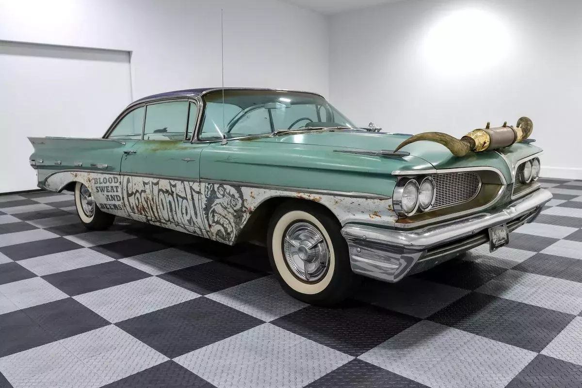 1959 Pontiac Bonneville 12930 Miles Green /Patina Coupe 389ci Pontiac V8 Hydrom 1959 Pontiac Bonneville
