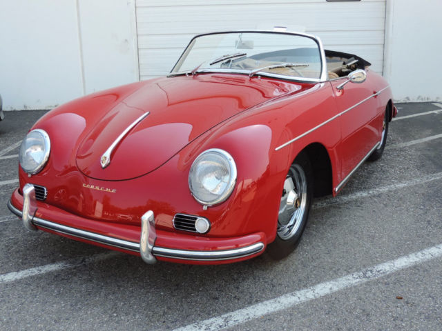 1959 Porsche 356 Convertible D Ruby Red with Tan Restored / Full Restoration 1959 Porsche 356