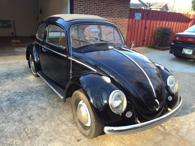 1959 Ragtop VW Bug / Beetle with clean interior low miles, clean southern car! 1959 Volkswagen Beetle - Classic