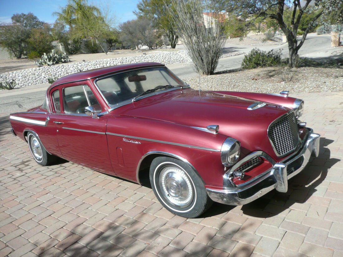 1959 Studebaker Silver Hawk leather seating area vinyl trim - photo 2