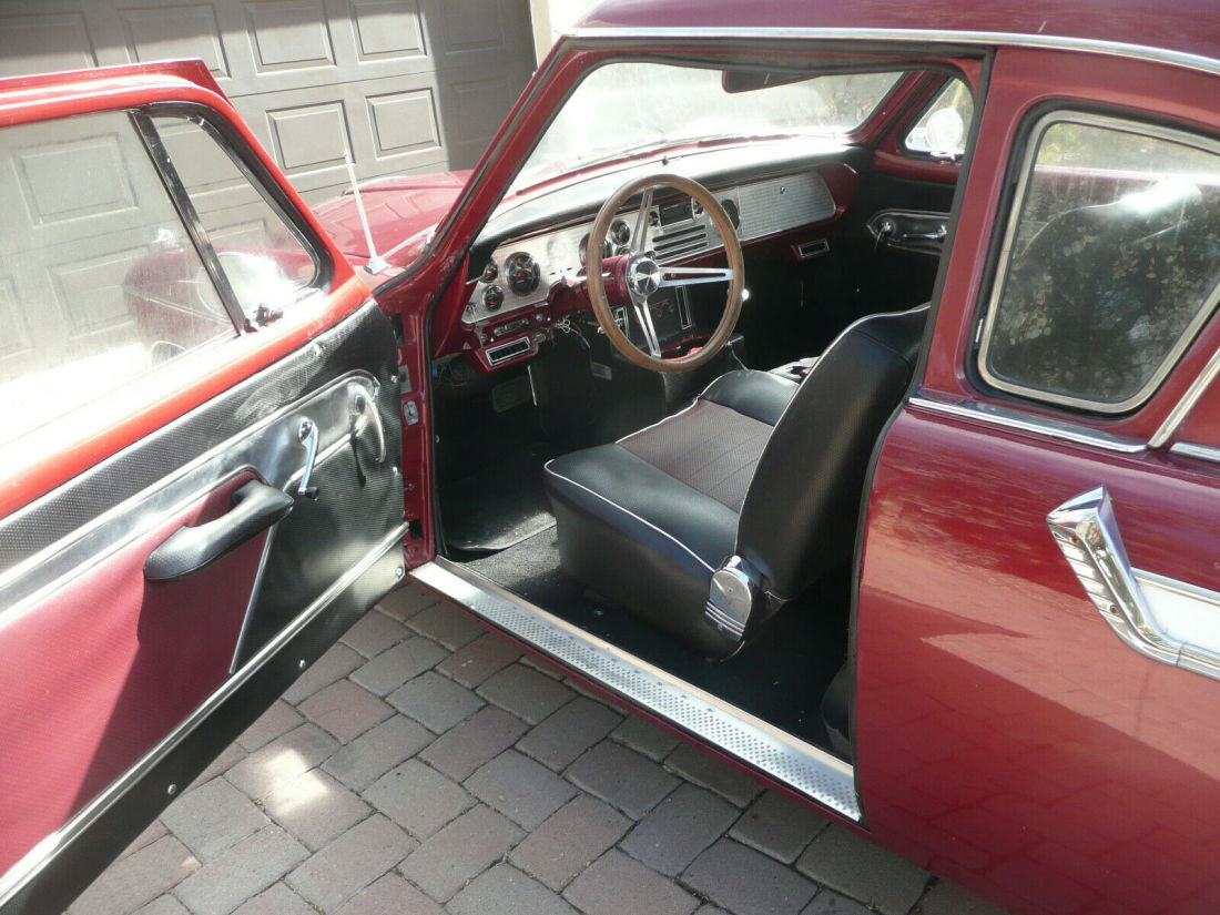 1959 Studebaker Silver Hawk leather seating area vinyl trim - photo 5