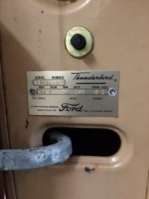 1959 Ford Thunderbird standard - photo 12