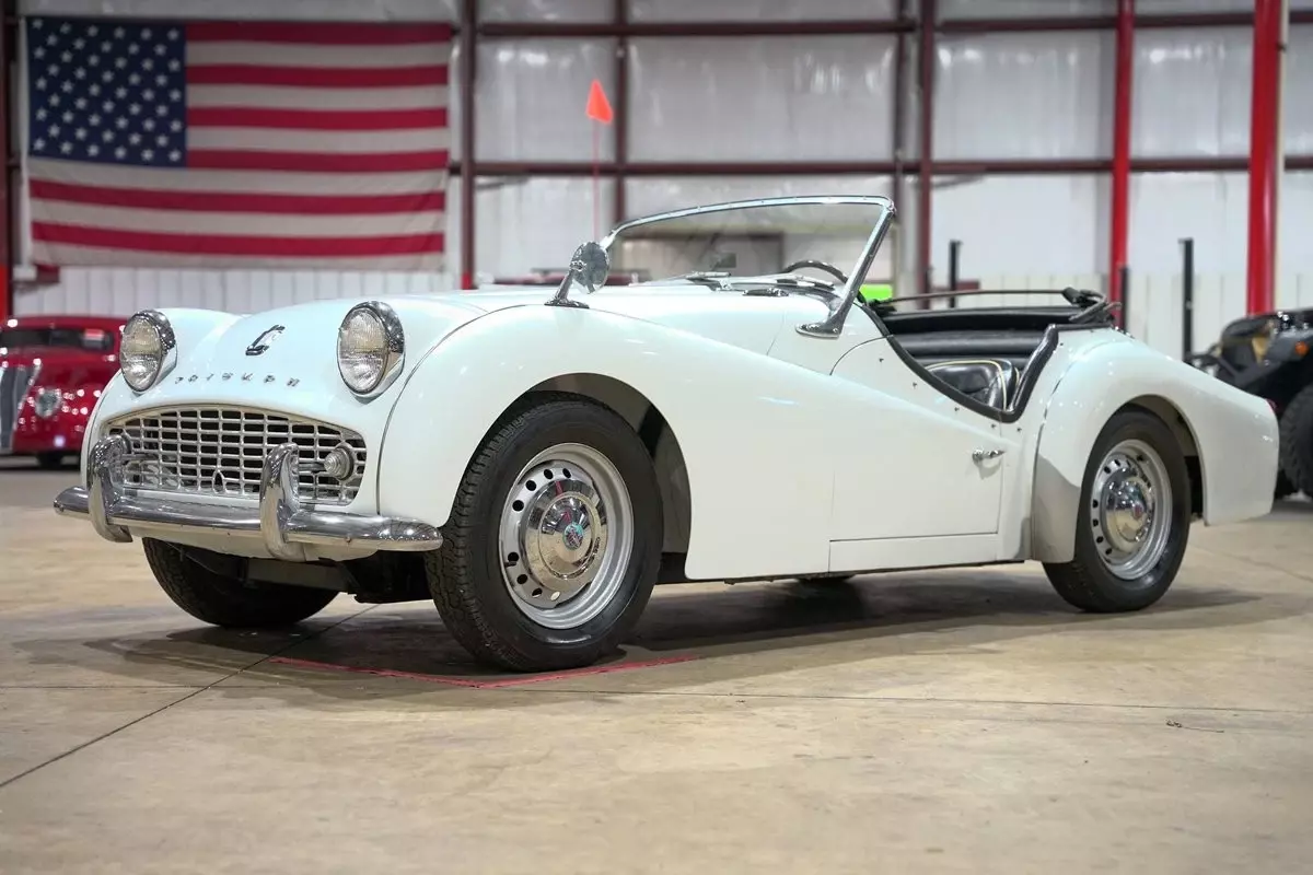 1959 Triumph TR3 Convertible 20139 Miles Pearl White Convertible 121ci I4 4-Spee 1959 Triumph TR3 Convertible