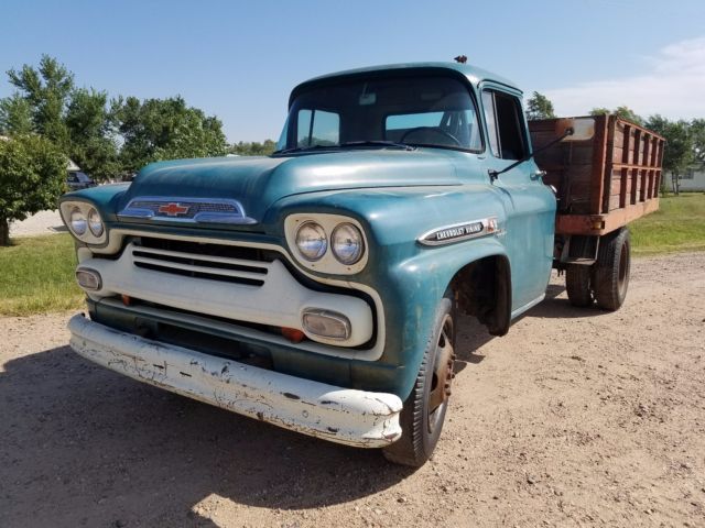 1959 Chevrolet VIKING 40 FARM WORK DUMP PATINA TRUCK PROJECT 1 1/2 TON SHOP - photo 3