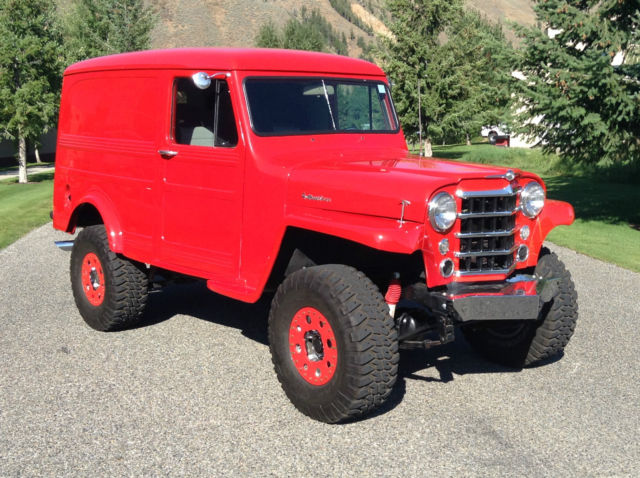 1959 Willys Jeep Panel wagon - True 4X4 - 350 V8 - Custom interior 1959 Willys