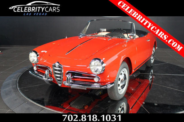 1960 Alfa Romeo 750F LWB Giulietta Spider Veloce Las Vegas... BEST RESTORATION 1960 Alfa Romeo Spider 750F LWB